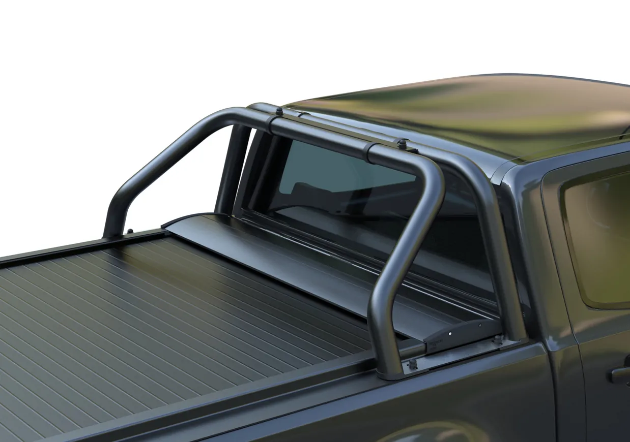 Fekete matt rozsdamentes acél kétlábas bukócső (RB 407 INOX BLACK)