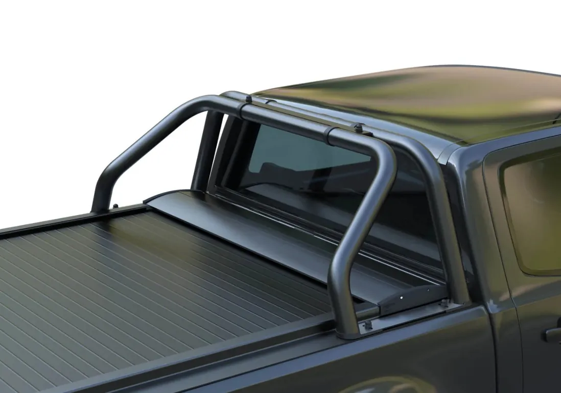 Matt fekete rozsdamentes acél kétlábas bukócső (RB 407 INOX BLACK)